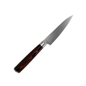 5" UTILITY KNIFE 67 Layers Damascus Steel Kitchen Knife VG-10 Core Billow Ripple Pattern Pakka Wood Handle