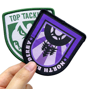 <span class=keywords><strong>Hot</strong></span> bán nhà máy trực tiếp tùy chỉnh dệt nhãn cho mũ Độ phân giải cao dệt thêu các bản vá lỗi tùy chỉnh OEM dịch vụ cho may mặc - Product Image 3