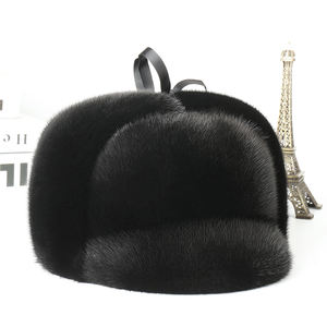 Gorro <span class=keywords><strong>de</strong></span> piel <span class=keywords><strong>de</strong></span> visón <span class=keywords><strong>de</strong></span> invierno para hombre con bordado a mano protectores <span class=keywords><strong>de</strong></span> oídos cálidos para papás ancianos <span class=keywords><strong>de</strong></span> mediana edad pelo <span class=keywords><strong>de</strong></span> visón Real para cabeza vieja - Product Image 6