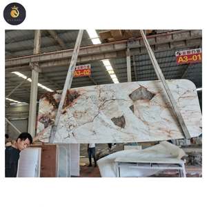 Decoración de Piedra de Lujo Personalizada, Losas de Cuarcita <span class=keywords><strong>Pandora</strong></span> Retroiluminadas, Granito Patagonia para Proyectos de Villas, Mesa de Comedor, Cubierta de Mesa de Mármol - Product Image 4