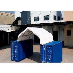 Abri métallique pour conteneur maritime 40 pieds, dôme pour conteneur de transport avec porte, abri et tente de stockage - Product Image 4