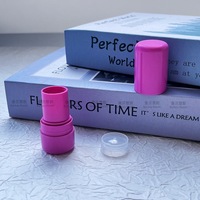 Tube de rouge à lèvres personnalisable en plastique ABS, capacité 4g, modèle 4102, emballage cosmétique solide pour baume aux herbes violettes