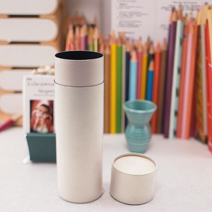 High Quality Custom Black <b>Cardboard</b> Cylindrical Paper <b>Tube</b> Eco-Friendly Biodegradable Recyclable Cosmetic Essential Oil Gift - Product Image 1