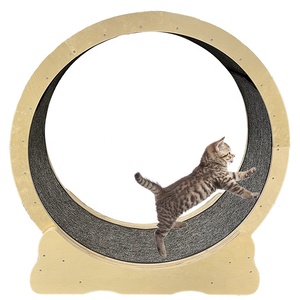 <span class=keywords><strong>Ruota</strong></span> per Gatti in Legno Silenziosa, Giocattolo per Esercizio Indoor, Attività per Gatti - Product Image 2