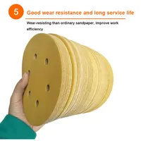Abrasive Sanding Paper Discs, Sandpaper Disc, Hook and Loop