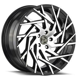 Jantes de voiture XINLAI en noir brillant, finition usinée, 17 18 19 20 21 pouces, jantes personnalisées forgées pour Audi Porsche Volkswagen BMW Mazda - Product Image 1