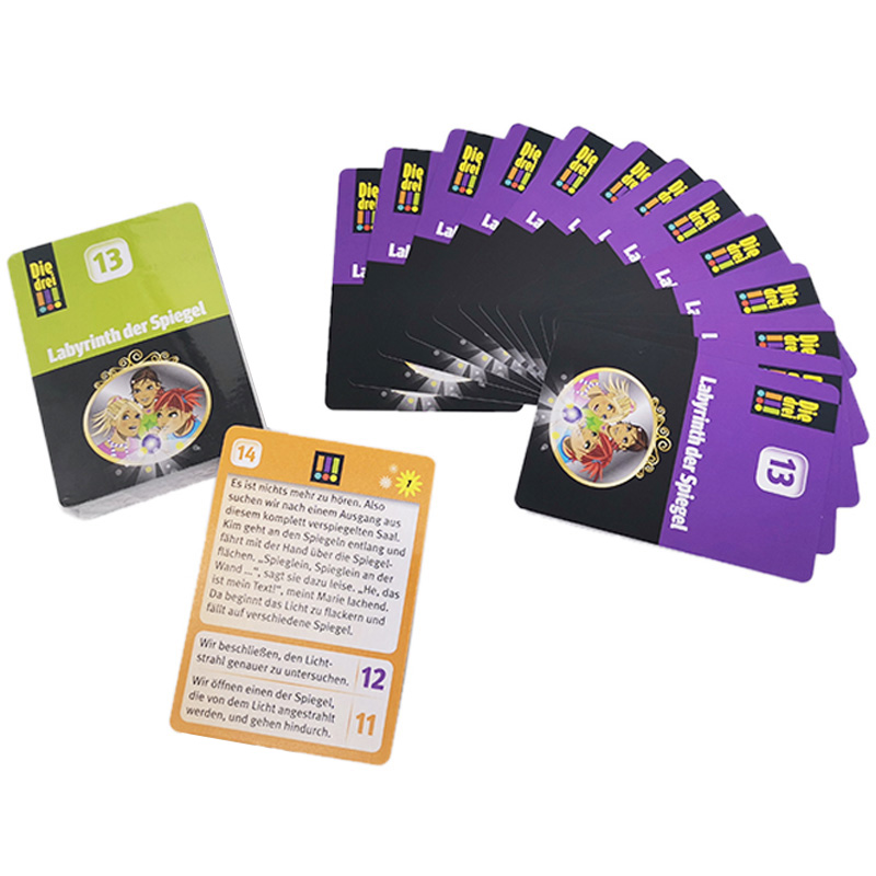 Взрослые аниме игральные Игры Карточка офсетная печать карточная игра пользовательская печать полноцветная бумажная карта