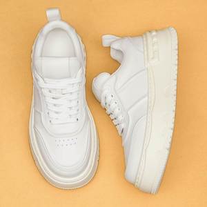 Chaussures de sport à lacets haut de gamme et tendance avec amorti, semelle intermédiaire en caoutchouc, anti-odeur, style polyvalent pour la marche, pour hommes et femmes, nouveauté - Product Image 3