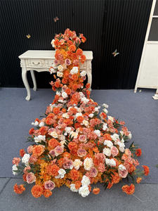 Fiori a cascata a coda oscillante personalizzati 8ft divano ghirlanda di fiori per la decorazione di nozze - Product Image 5