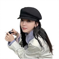 Béret en laine pour femme tendance avec logo et couleur personnalisés, casquette rétro en polaire pour l'hiver, haute qualité, pour adulte, idéal pour les occasions décontractées, les fêtes et les voyages