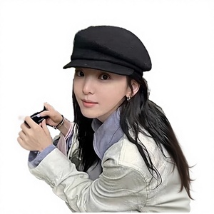 Chapeau béret en laine pour femme, style rétro, en polaire, pour l'hiver, décontracté, pour les fêtes et les voyages, chapeau tendance pour femme - Product Image 4