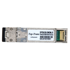 Transceptor CWDM DWDM bidireccional monomodo SFP28 CPRI 25G TSFP28-25G-XXX para transporte frontal y medio de red 5G móvil con 3- - Product Image 1