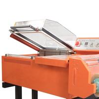 Machine de scellage et de rétraction semi-automatique 2-en-1 BFS-5540, scelleuse de type L avec tunnel de rétraction pour boîtes cadeaux, film PVC/POF, emballage bois