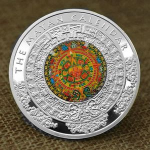Médaille de pièce commémorative plaquée argent Reliefs mayas - Product Image 2