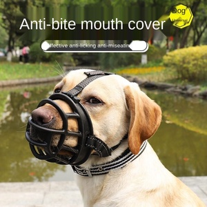 Bozal de silicona suave para perros, bozales de cesta transpirables para perros pequeños, medianos y grandes, para dejar de morder, bozal para masticar perros - Product Image 3