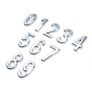 Tùy chỉnh Chrome 3D ABS nhựa không thấm nước Laser khắc xe biểu tượng dán tự dính chữ số danh hiệu huy chương mảng - Product Image 1