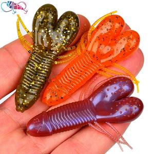 10 leurres souples vibrants en forme d'écrevisse à coulée lente 4g/6g pour la pêche au bar, au snakehead et au panfish – Leurres de pêche en eau douce ultra-réalistes - Product Image 4