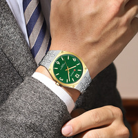 Montre à quartz pour homme CURREN 8504 avec bracelet en acier inoxydable, aiguilles lumineuses, montre-bracelet décontractée, élégante, pour le sport, Relogio Masculino