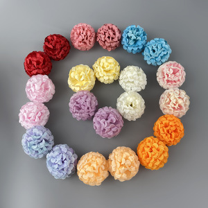 Têtes de fleurs d'hortensia simulées, diamètre 5 cm, fleurs artificielles en soie pour décoration de mariage, décoration de la maison, accessoires pour couronnes DIY - Product Image 1