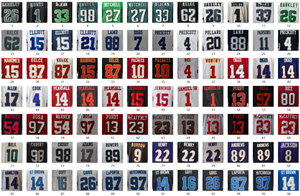 Maillots de football américain respirants de haute qualité pour hommes WATT MAHOMES KELCE BRADY RODGERS LAMB HENRY PRESCOTT JEFFERSON - Product Image 6