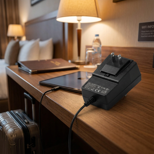 อะแดปเตอร์แปลงไฟ60W AC DC เอาต์พุต5.0A 12V เปลี่ยนได้ปลั๊กวัสดุพีซีติดผนัง - Product Image 1