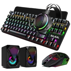 Gaming <b>Keyboard</b> Mouse Headset Combo RGB Backlit 7.1 Surround Sound USB <b>Wired</b> Set - Product Image 4