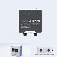 Pengontrol IoT LoRaWAN Bertenaga Baterai Jangkauan LOS 15KM Konektor IP68 M12 untuk Pengumpulan Data Industri Luar Ruangan Milesight