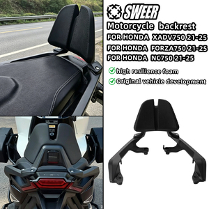 Respaldo para Motocicleta HONDA XADV750 <span class=keywords><strong>FORZA750</strong></span>, Marco de Aleación de Aluminio y Cojín de Cuero PU, Especial para NSS750 2021-2025 - Product Image 3