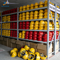 Casque de sécurité industriel résistant aux chocs DIYU POWER avec sangle de mentonnière, casque de chantier robuste avec suspension à 4 points