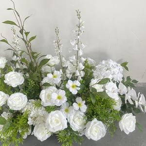 Fleurs artificielles en gros, aspect naturel, pour allée, hydrangea blanc, bouquet de fleurs pour mariage - Product Image 5