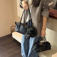Sac à bandoulière léger en cuir véritable de style minimaliste urbain, avec fermeture éclair, en cuir de vachette souple, pour usage quotidien