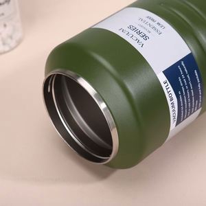 New Large-Capacity <b>Thermos</b> Cup 304 Stainless Steel Double-Layer Vacuum Barrel Handle Outdoor Portable Exercise Design Double - Product Image 6