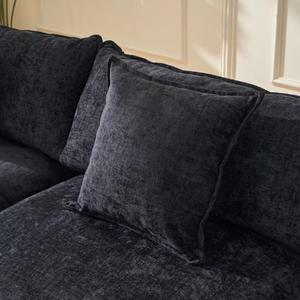 Kursi Sofa Tunggal Mewah Kain Chenille Modern Abu-abu Tua dengan Sandaran Kaki, Kursi Santai yang Nyaman dan Dapat Diperpanjang untuk Ruang Tamu dan Kamar Tidur - Product Image 5