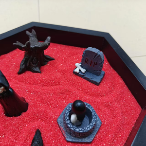Kit de jardin <span class=keywords><strong>zen</strong></span> DIY d'Halloween en gros, ensemble de bac à sable effrayant pour bureau, décoration ambiance festive, cadeaux de pleine conscience pour adultes - Product Image 5