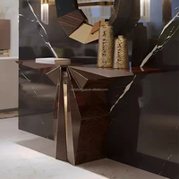 Meubles de salon de style moderne Table d'entrée Meubles en bois pour hall, dessus, couloir, table décorative, table console d'hôtel