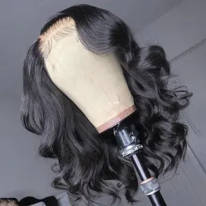 Wholesale Raw Indian Virgin Natural 180% Density Human Hair Hd Full Lace Frontal Wig Transparent Lace Front Human Hair Wigs