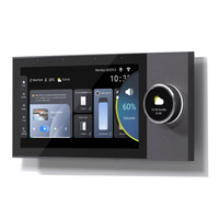 Anjielo - Panneau tactile intelligent en aluminium HD de 7 pouces - Contrôle central de la maison intelligente - Télécommande Zigbee - WiFi - Prise en charge de la connexion par téléphone mobile