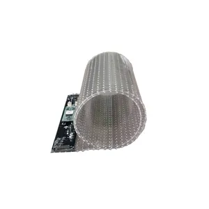 Transparenter LED-Bildschirm Display Store Glas kleber Wand Indoor Transparenter flexibler Film LED-Bildschirm