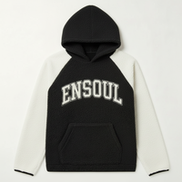 Pull-over surdimensionné personnalisé avec logo OEM, doublure en maille, demi-zip, en polaire Sherpa, broderie chenille, coupe carrée, écologique, haute qualité, collection automne