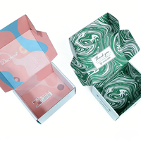 Boîte d'expédition en carton ondulé personnalisée avec logo imprimé marbre abstrait, emballage pour chaussures, solution d'emballage extérieur pour chaussures