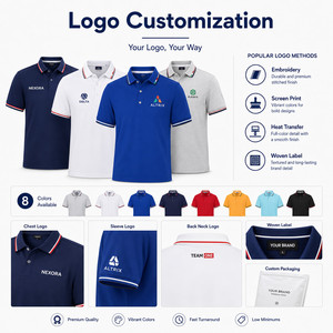 Polo de Rendimiento Refrigerante Unisex con Logotipo Personalizado, Cuello con Ribete, Transpirable, Uniforme para Equipo de Golf, Venta al por Mayor, 8 Colores, Rojo Ébano - Product Image 2