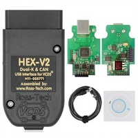 Outil de diagnostic automobile HEX V2 VCDS V253 247 ATMEGA162 anglais/Audi/Skoda/Seat avec interfaces USB/CAN