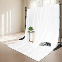 Kit de support télescopique pour bannière publicitaire portable et réglable (type Step and Repeat)