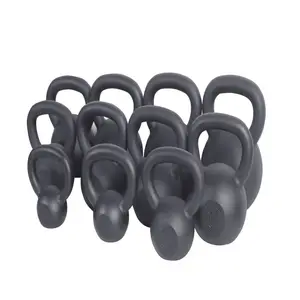 Gravity Cast Iron Kettlebell Powder Coated Color Rings Gym And Home Exercise Free Weight Equipment