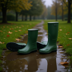Botas de Lluvia Verdes Ttake Hasta la Rodilla Talla 44 con Suela Negra - Product Image 3