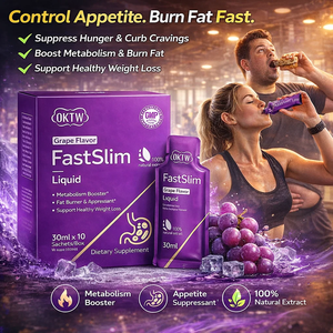 OKTW FastSlim, boisson liquide à saveur de raisin, coupe-faim, brûleur de graisse, perte de poids, boisson liquide orale minceur - Product Image 1