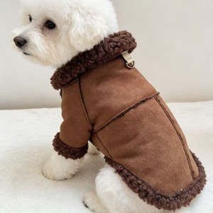 Vêtements pour chiens et chats pour la promenade, gilets thermiques élégants en polaire d'agneau pour petits et moyens chiens, modèles Teddy Bear et <span class=keywords><strong>Pomeranian</strong></span>. - Product Image 2