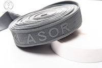 Bande élastique en nylon jacquard avec logo 3D en relief personnalisé pour sous-vêtements boxers - Marque Wenmei