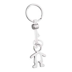 Portachiavi in Peluche a Forma di Bambino in PVC Bianco Senza Scatola - Product Image 1