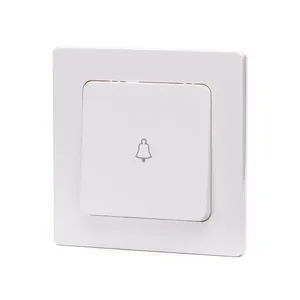 อุปกรณ์กดกริ่งประตู สีขาว ดีไซน์กะทัดรัด ติดตั้งง่าย เหมาะสำหรับระบบกริ่งประตูในบ้านและสำนักงาน - Product Image 1